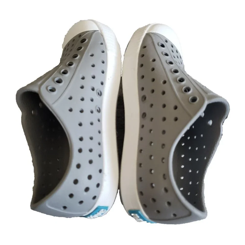 Native Kids Jefferson Slip On Casual Water Shoes Gray Size C10 NEW